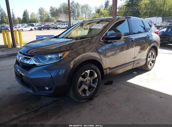 5J6RW1H55KA011241 2019 HONDA CR-V Gray Առջևի ձախ երեք քառորդ տեսարան