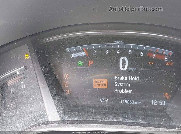 5J6RW1H55KA015502 2019 HONDA CR-V Gray Widok tylnych siedzeń