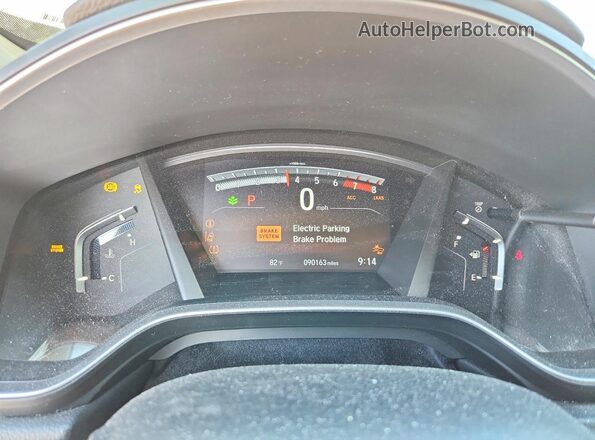 5J6RW1H57JL013530 2018 HONDA CR-V Tan Widok zestawu wskaźników