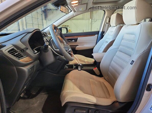 5J6RW1H57JL013530 2018 HONDA CR-V Tan Widok wnętrza z przodu