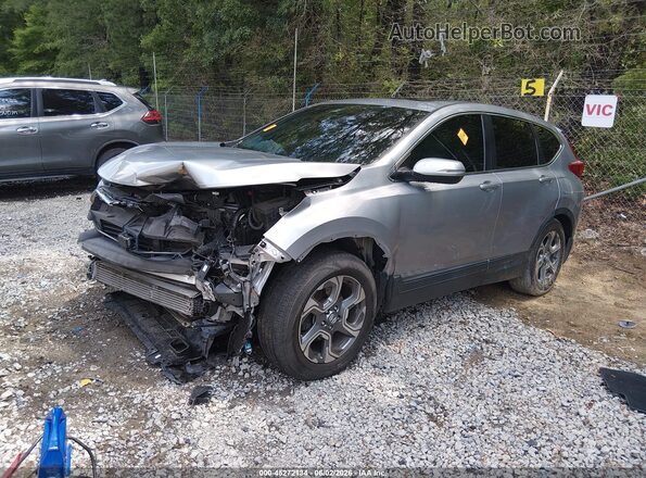 5J6RW1H58KA036327 2019 HONDA CR-V Серебряный Передняя левая четверть
