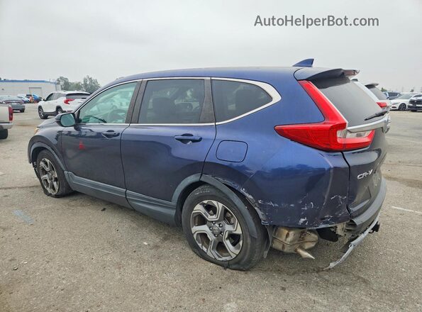 5J6RW1H59KA022887 2019 HONDA CR-V Blue Trasero izquierdo
