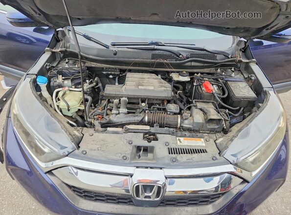 5J6RW1H59KA022887 2019 HONDA CR-V Blue Vista del compartimento del motor