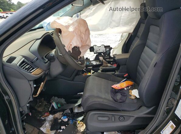 5J6RW1H5XMA006183 2021 HONDA CR-V Black Front interior view