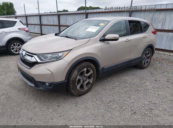 5J6RW1H80HL005497 2017 HONDA CR-V Бежевый Передняя левая четверть