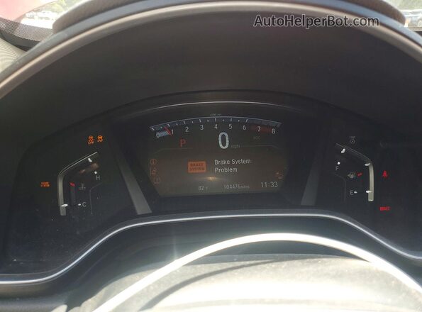 5J6RW1H80KL004860 2019 HONDA CR-V Темно-бордовый Вид щитка приборов