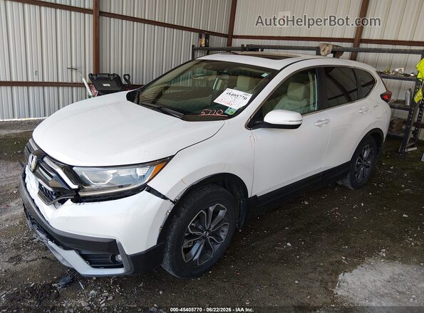 5J6RW1H80NA016393 2022 HONDA CR-V White წინა მარცხენა ხედი სამი მეოთხედიდან