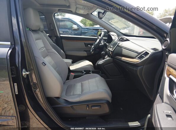 5J6RW1H86HL013118 2017 HONDA CR-V Black Widok wnętrza z przodu