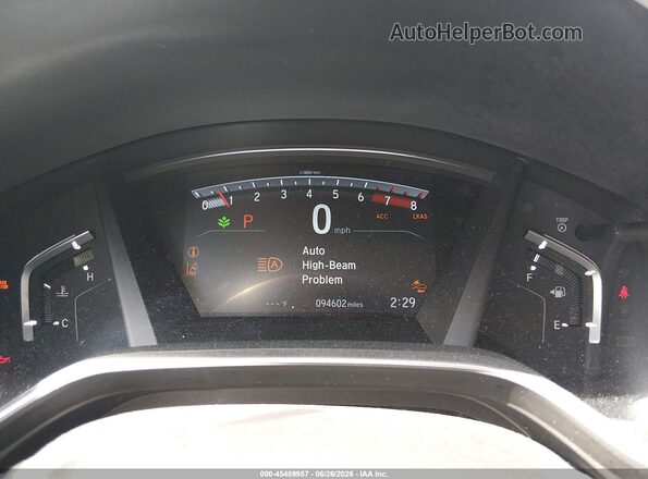 5J6RW1H86HL013118 2017 HONDA CR-V Black Widok tylnych siedzeń