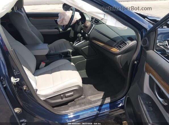 5J6RW1H88KA038038 2019 HONDA CR-V Blue Вид салону спереду