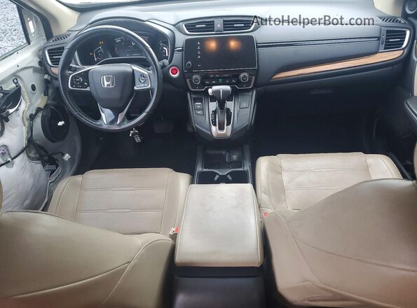 5J6RW1H89KA018008 2019 HONDA CR-V White Dashboard view