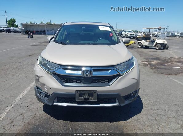 5J6RW1H8XJL011796 2018 HONDA CR-V Cream Instrument cluster view