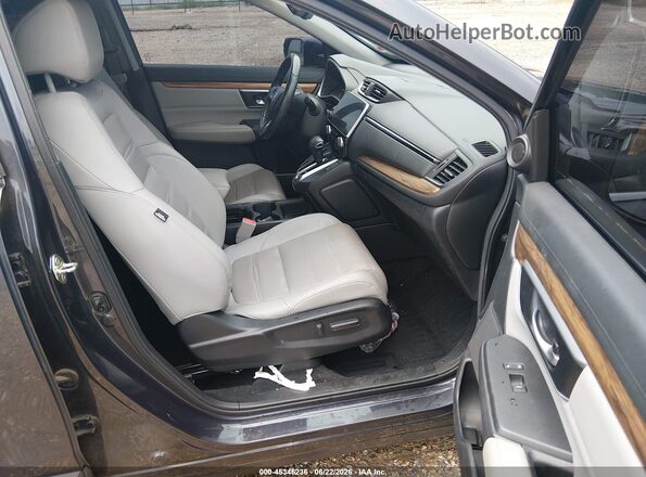 5J6RW1H8XKA035898 2019 HONDA CR-V Серый Вид салона спереди