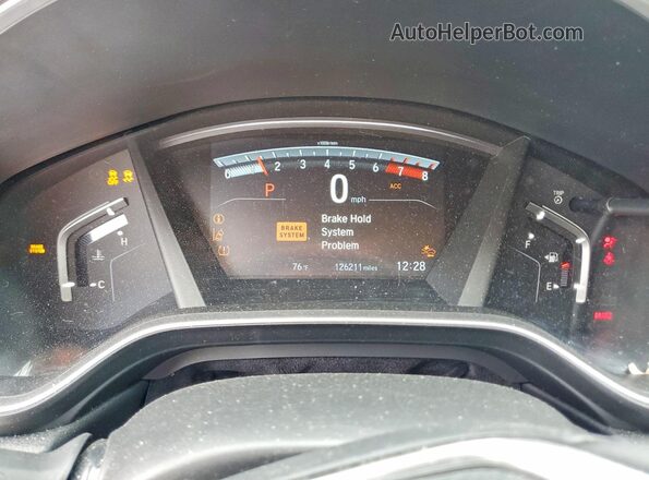 5J6RW1H96JL002571 2018 HONDA CR-V White ხელსაწყოთა პანელის ხედი