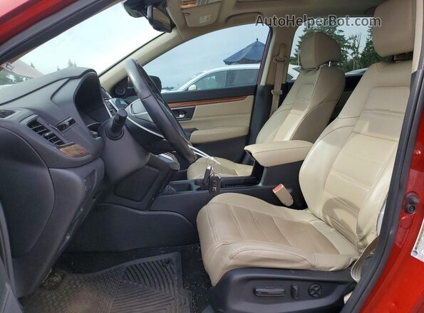 5J6RW1H96JL014767 2018 HONDA CR-V Black Вид салону спереду