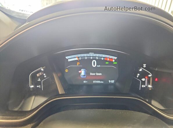 5J6RW2H50KL013568 2019 HONDA CR-V Silver Instrument cluster view