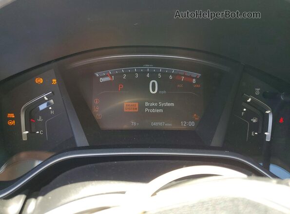 5J6RW2H51LL009580 2020 HONDA CR-V White Вид щитка приладів