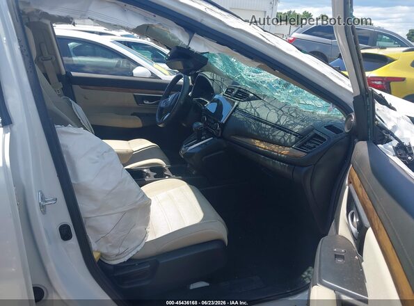 5J6RW2H52MA007768 2021 HONDA CR-V Белый Вид салона спереди