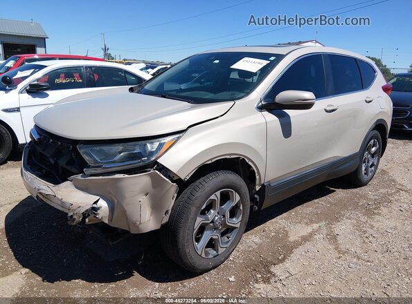 5J6RW2H54HL077752 2017 HONDA CR-V Beige წინა მარცხენა ხედი სამი მეოთხედიდან