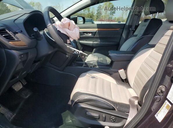 5J6RW2H54KL005361 2019 HONDA CR-V Black Front interior view