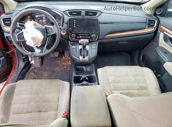 5J6RW2H55HL063763 2017 HONDA CR-V Red Առջևի վահանակի տեսք