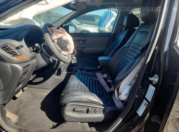 5J6RW2H57LA007375 2020 HONDA CR-V Black Front interior view