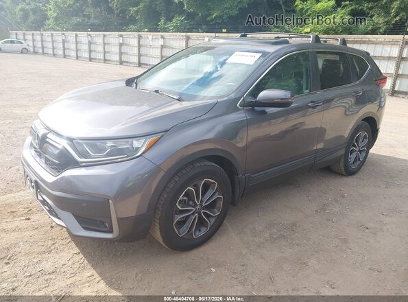 5J6RW2H5XML009059 2021 HONDA CR-V Gray Առջևի ձախ երեք քառորդ տեսարան