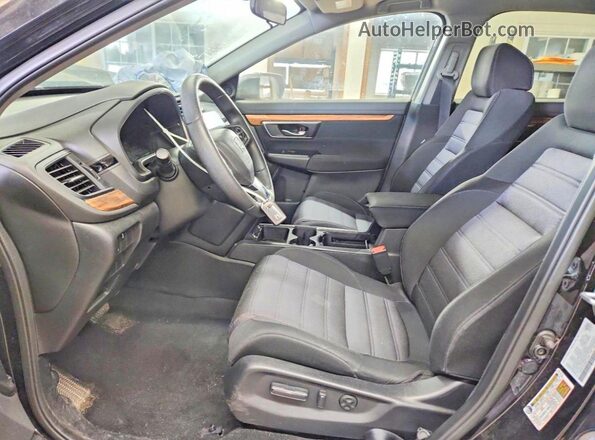 5J6RW2H5XML015296 2021 HONDA CR-V Black Widok wnętrza z przodu