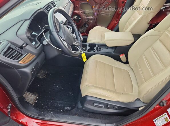 5J6RW2H80JL014292 2018 HONDA CR-V Красный Вид салона спереди