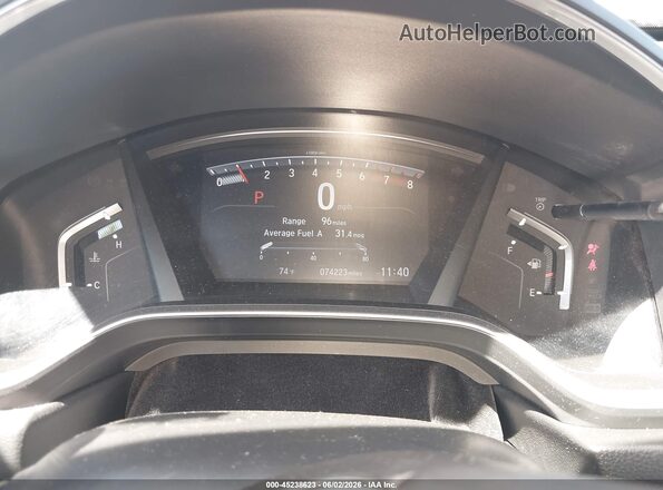 5J6RW2H80LL010407 2020 HONDA CR-V Gray Rear seats view