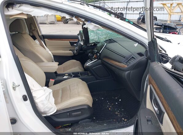 5J6RW2H80LL043763 2020 HONDA CR-V White Widok wnętrza z przodu