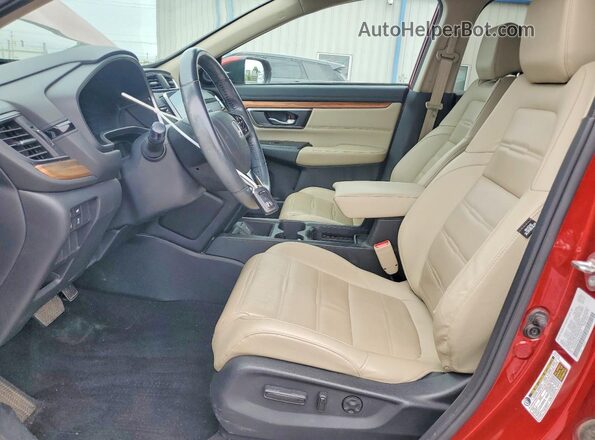 5J6RW2H82KL002467 2019 HONDA CR-V Красный Вид салона спереди