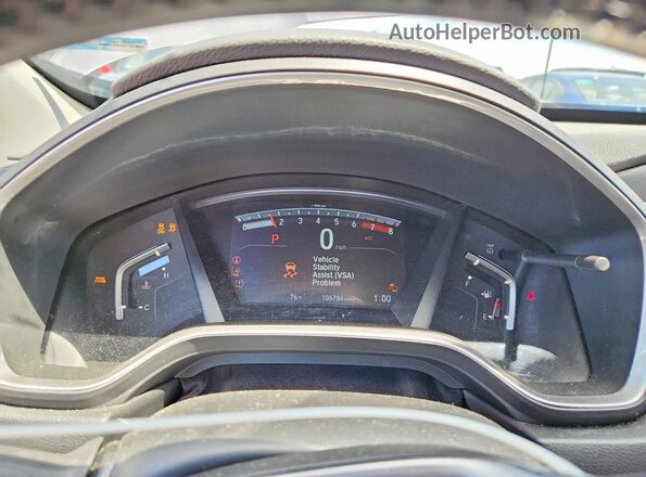 5J6RW2H82KL021553 2019 HONDA CR-V Gray Widok zestawu wskaźników