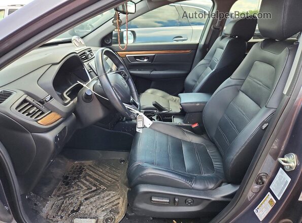 5J6RW2H82KL021553 2019 HONDA CR-V Gray Widok wnętrza z przodu