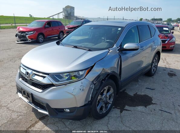 5J6RW2H82KL028485 2019 HONDA CR-V Silver წინა მარცხენა ხედი სამი მეოთხედიდან