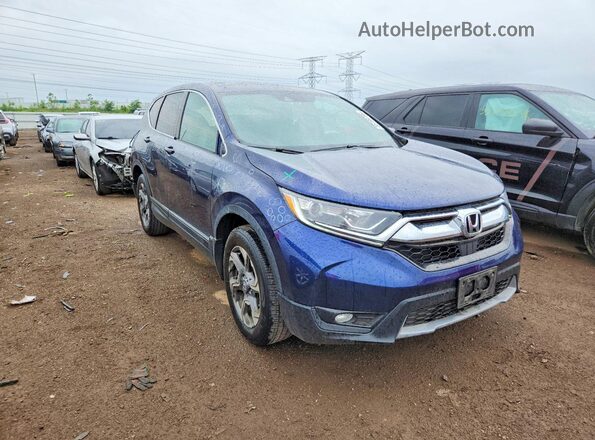 5J6RW2H84HL002575 2017 HONDA CR-V Blue Przód prawy