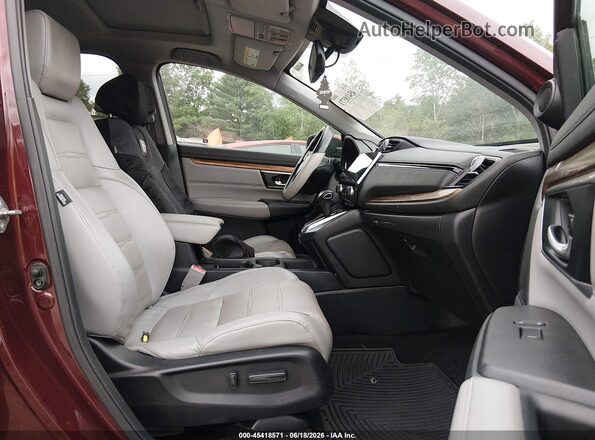 5J6RW2H84HL065563 2017 HONDA CR-V Темно-бордовый Вид салона спереди
