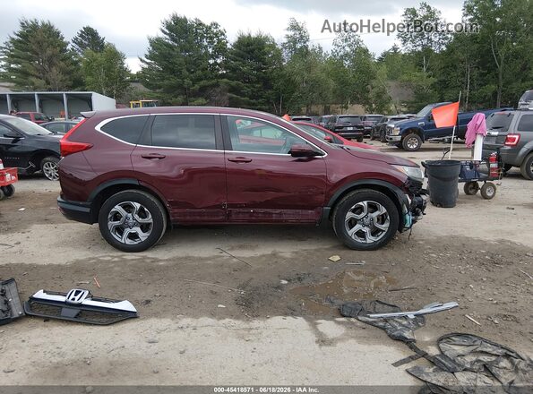 5J6RW2H84HL065563 2017 HONDA CR-V Темно-бордовый Вид задней части салона