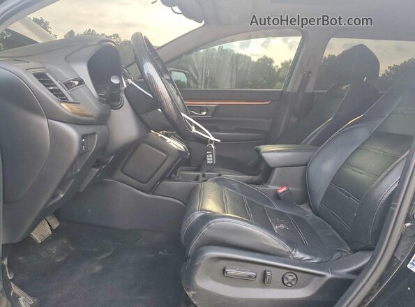5J6RW2H85HL002245 2017 HONDA CR-V Black Вид салону спереду