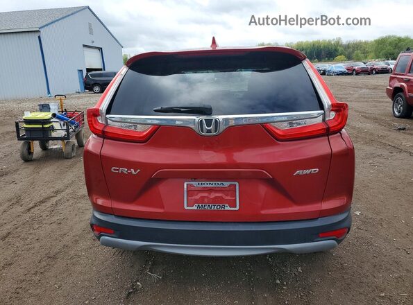 5J6RW2H86HL075074 2017 HONDA CR-V Red უკანა ხედი