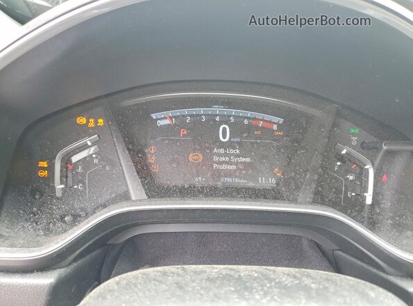 5J6RW2H86KL031082 2019 HONDA CR-V Gray Вид щитка приладів