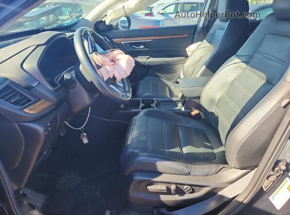5J6RW2H88ML004663 2021 HONDA CR-V Black Widok wnętrza z przodu