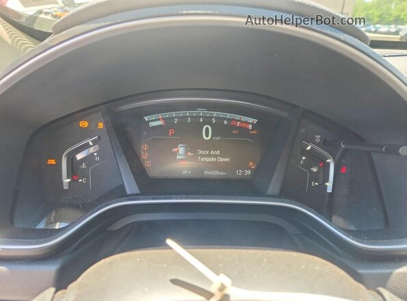 5J6RW2H89JL013982 2018 HONDA CR-V Silver ხელსაწყოთა პანელის ხედი