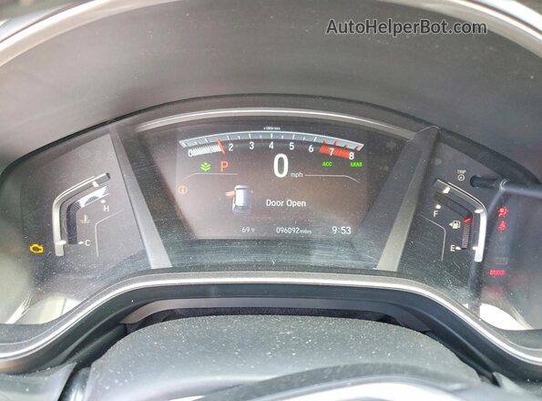 5J6RW2H89KA004809 2019 HONDA CR-V Gray Vista del cuadro de instrumentos
