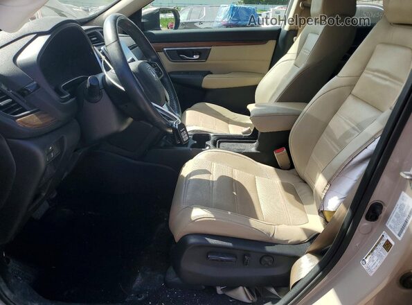 5J6RW2H8XKL003222 2019 HONDA CR-V Beige Вид салону спереду