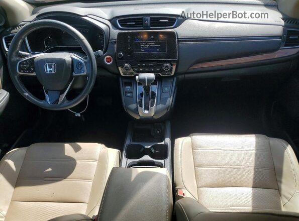 5J6RW2H8XKL003222 2019 HONDA CR-V Beige Вид панелі приладів