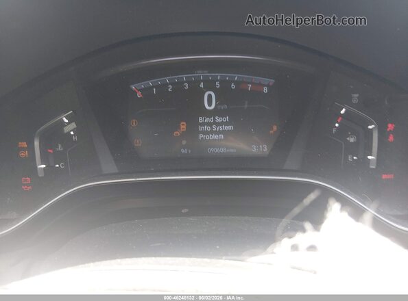 5J6RW2H8XLL032267 2020 HONDA CR-V Black Vista de los asientos traseros