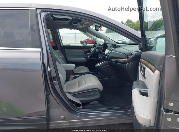 5J6RW2H8XNA005696 2022 HONDA CR-V Gray Front interior view