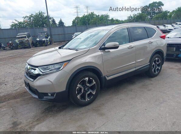 5J6RW2H90JL026452 2018 HONDA CR-V Tan წინა მარცხენა ხედი სამი მეოთხედიდან