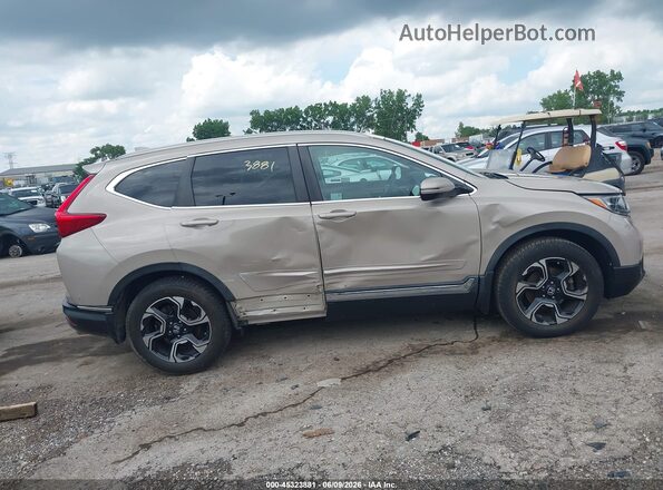5J6RW2H90JL026452 2018 HONDA CR-V Tan უკანა სალონის ხედი